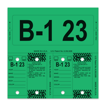 ConsecuTag Control Tag Green